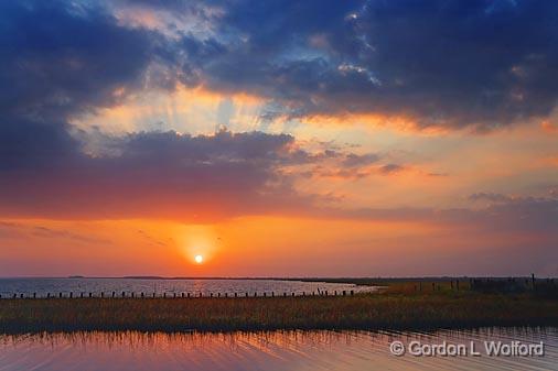 Powderhorn Lake Sunset_30331.jpg - Along the Texas Gulf CoastPhotographed near Port Lavaca, Texas, USA.